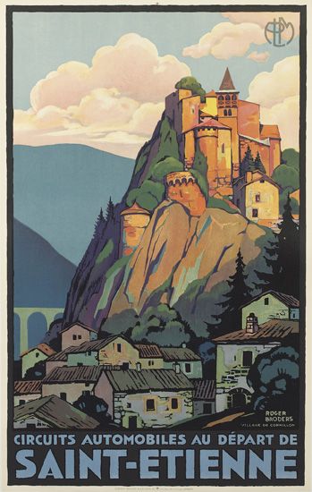 ROGER BRODERS (1883-1953). SAINT - ETIENNE. 1929. 39x24 inches, 100x62 cm. Lucien Serre, Paris.